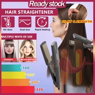 Iron Ceramic Hair Straightener Styling Tools Machine 2 in 1 Hair Curler Iron Wet And Dry Pelurus Ram