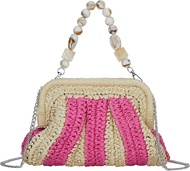 Straw Purses and Handbags，Clutch Purses for Women Casual，Small Purse，Summer Purse Crossbody for Beac