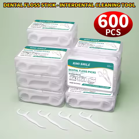 Disposable Plastic Toothpick Dental Floss High-tension Smooth Dental Floss Stick Portable Dental Flo