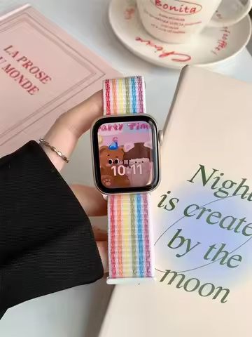 Nylon loop For Apple Watch Band Ultra-2 49mm 44mm 40mm 45mm 41mm Sport pride Bracelet iwatch Strap S