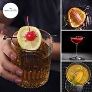 Stainless Steel Cocktail Fruit Needle | Garnish Pin Holder Fruit Skewer ||