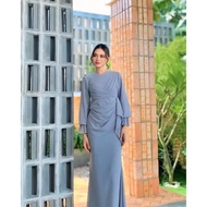 Dress Wanita Kekinian Clara Maxy AF Bahan Ceruty Babydoll Size M L XL XXL XXXL Gaun Pesta Simple Ele