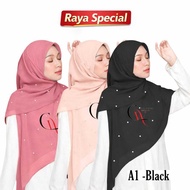 Bawal Cotton Stone Sprinkle | Bawal Headscarf | Bawal Bawal | Headscarf | Bawal Cotton | White Stone