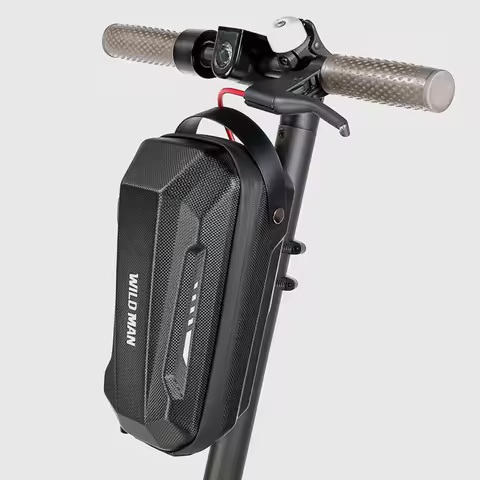 Electric Scooter Bag 2L/3L Handlebar Mounted Organizer Portable Hard Shell Large Capacity Night Refl