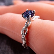 簡約亞歷山大變石戒指 SV925 成熟個性派珠寶 可刻字．週年紀念禮 S-097