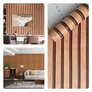 1 Roll Self-Adhesive Faux Wood Grain Wallpaper, PVC Waterproof Easy To Clean, Suitable For Walls, Ce