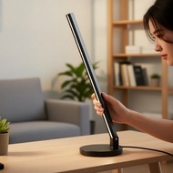 Tela sensível ao toque com barra de luz LED, 5 temperaturas de cor, antirreflexo suave, monitores de