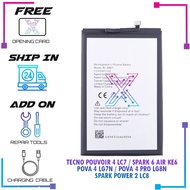 Battery Bateri BL-58BT For TECNO POUVOIR 4 / SPARK 6 AIR / POVA 4 / POVA 4 PRO / SPARK POWER 2 (5000