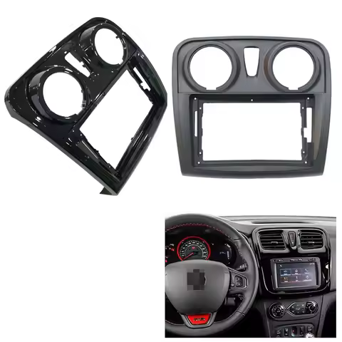9 Inch Car Frame Dash Kit Dash Radio Installation Mounting Fascia For Renault Dacia Symbol/Sandero 2