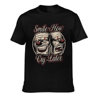 Summer Cool Smile Now Cry Later Drama Masks Good Printed Tshirt Man
