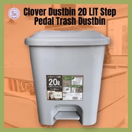 CLOVER Dustbin 20 LIT Step Pedal Trash Dustbin Tong Sampah Plastik Pedal Langkah