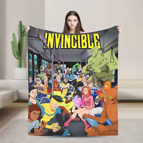 Invincible Comic Cool TV Blankets Quality Super Soft Throw Blanket Autumn Picnic Outdoor Pattern Bed