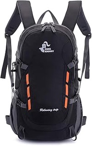 Lightweight 40L Daily Backpack for Cycling Hiking Waterproof Travel Backpack, Black, 40L（53*33*20cm 