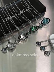 Vivienne Westwood Orb西太后土星立體球體黃銅施華洛世奇水晶吊墜項鍊