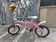 Oyama Pink Folding Bike 14吋鋁合金單速摺車