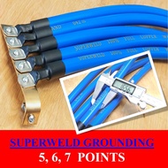 Grounding Cable Biru 500amp 5point/6point Complete set copper Bracket GROUNDING CABLE WELDING CABLE