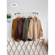 ️KEMEJA F41 PLAIN ️