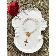 Catholic Rosary Natural Stone Bracelet Catholic Stone Rosary Bracelete