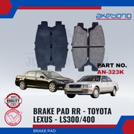 Belakang Brek Pad-Toyota Lexus LS300-LS400-Rear Disc Brake Pad Set-Akebono-AN-323K