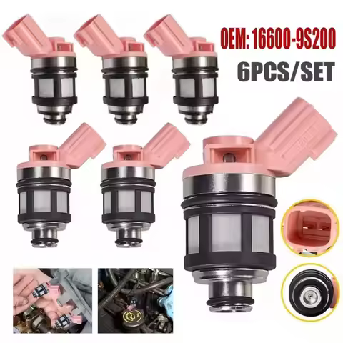 ​6pcs 16600-9S200 Fuel Injectors for Nissan Frontier Pathfinder Quest Xterra 3.3L VG33E JS234 16600-