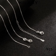 HILARY JEWELRY 純銀項鏈 For Silver Korean Chain Leher Box Perak Accessories Original Perempuan Women 925 Rantai Simple Pendant Necklace Sterling N54