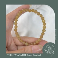 Yellow Apatite Natural Crystal Bracelet