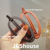 JT1 KF443 Fashion large size matte color ellipse shape lots of hair calw clip accessories