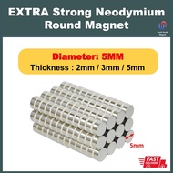 10pcs 5mm * 2mm 3mm 5mm EXTRA STRONG Neodymium Round Magnet Round Magnet Silver Magnet Rare Earth Ma