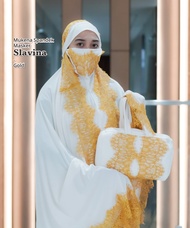 mukena spandek masker slavina broken white