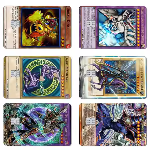 YuGiOh Credit Card Skin Stickers For Bank Card Bus Metro Card Sticker Waterproof Women Gift