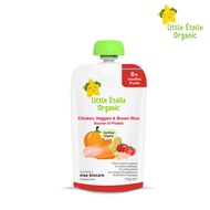 Little Etoile Organic - Chicken, Veggies & Brown Rice Puree 120g / Suitable for 6 months old baby