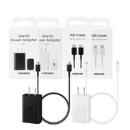 Samsung Official 15W Charger T1510+3A 1m Dual Type-C Cable DA705 [Box Set]