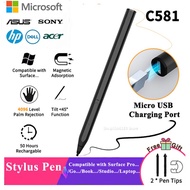 Rechargeable 4096 levels Stylus Pen For Surface Pro 3 4 5 6 7 Pro X Surface GO Book Laptop For HP ASUS Pen with Palm Rejection MPP2.0 Magnetic Touch Pen