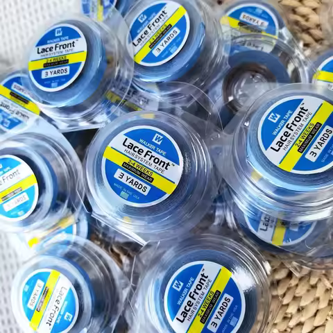 1/5PCS with box 0.8/1.0/1.27cm Width 3Yard Blue Ultra Hold Tape Double side tape Wig Glue Hair Syste