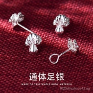 S999Pure Silver Creative Ear Jewelry Studs Personality Retro Wholesale Studs Women Curved Hook Ethni