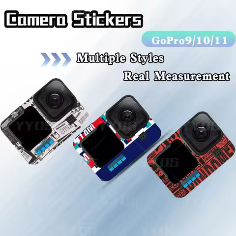 Sports Camera Stickers Waterproofing Scratch-Proof Dustproof Protective Film Colorful Decals For GoP
