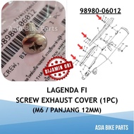 Yamaha Original Lagenda FI Cover Exhaust Screw Cover Ekzos Panjang 12mm - 98980-06012