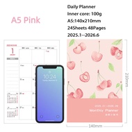 2025 A5/B5 Kawaii Planner Máy tính xách tay Dragon Diary Notepad 365 ngày Planner Hàng tuần Planner