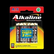 Baterai / Battery / Batere ABC Alkaline ORI AAA / A3 & AAA / A2 (Paket Hemat) isi 6 pcs