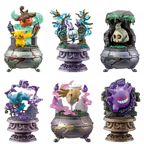 Re-Ment Pokémon Little Night Collection2 Pikachu&Bakeccha Chandelure Duskull Mismagius Nukenin Ganga
