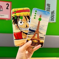 For Huawei Y7 Pro 2019 Y9 2019 Y9 Prime 2019 Y7 Prime Y6 Pro 2019 Y5 Y6 Y7 2019 Y6 2018 Y5 Prime 2018 Monkey D. Luffy One Piece Eiffel Tower Phone Cases cover casing