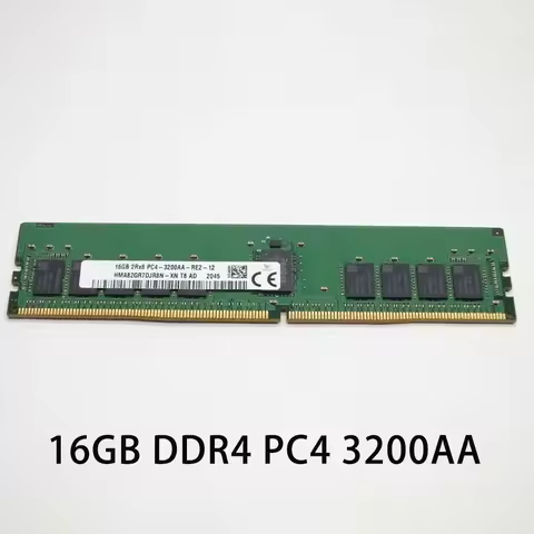 1PCS RAM 16G ECC For SK Hynix Memory HMA82GR7DJR8N-XN 16GB 2RX8 DDR4 PC4 3200AA