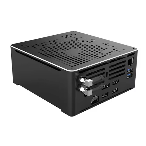 HUNSN 4K Mini PC,HTPC,NUC,Small Server,Windows 11/Linux Ubuntu,Intel Core I9,BY02,Support Proxmox,Vm