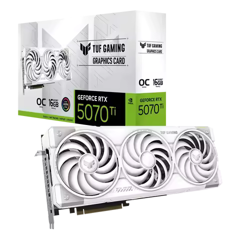 New TUF Gaming GeForce RTX 5070 Ti 16GB GDDR7 OC White RTX5070 Ti Graphics Card Gaming GPU Video Car