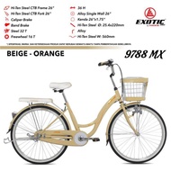 SEPEDA PEREMPUAN REMAJA DEWASA 20 24 26 INCH EXOTIC 9788 MX KERANJANG