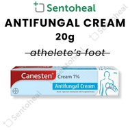 Canesten 1% Cream 20g - Antifungal Cream athlete's foot/ White Spots/ Ringworm/ Fungal Infections/ F