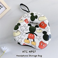 【Future star】For HTC HP07 Headphone Case Fashion Cartoon Pattern Earpads Storage Bag Headset Casing 