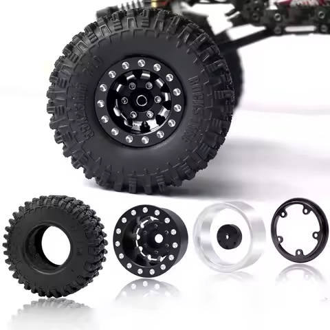 OGRC 1.0 Wheels Deep Dish Rims Negative Offset 7mm Wheels for Axial SCX24 Gladiator Bronco C10 JLU D