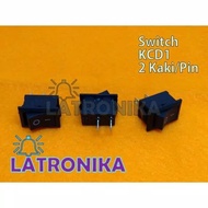 On Off Switch 21x15mm Rocker Switch Small Black 2 Pin Switch 21x15 mm