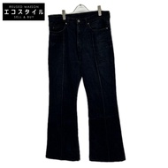KAPITAL EK-1373 กางเกงยีนส์ทรงบูทคัท สีดำ ไซส์ 36【สินค้ามือสอง】